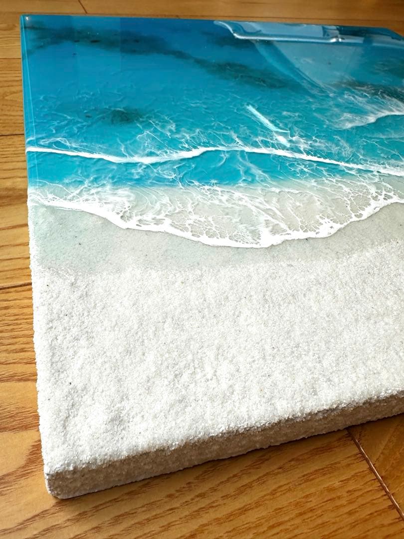 海アート　レジンアート　オーシャンアート　壁掛け　立体　大型　波アート