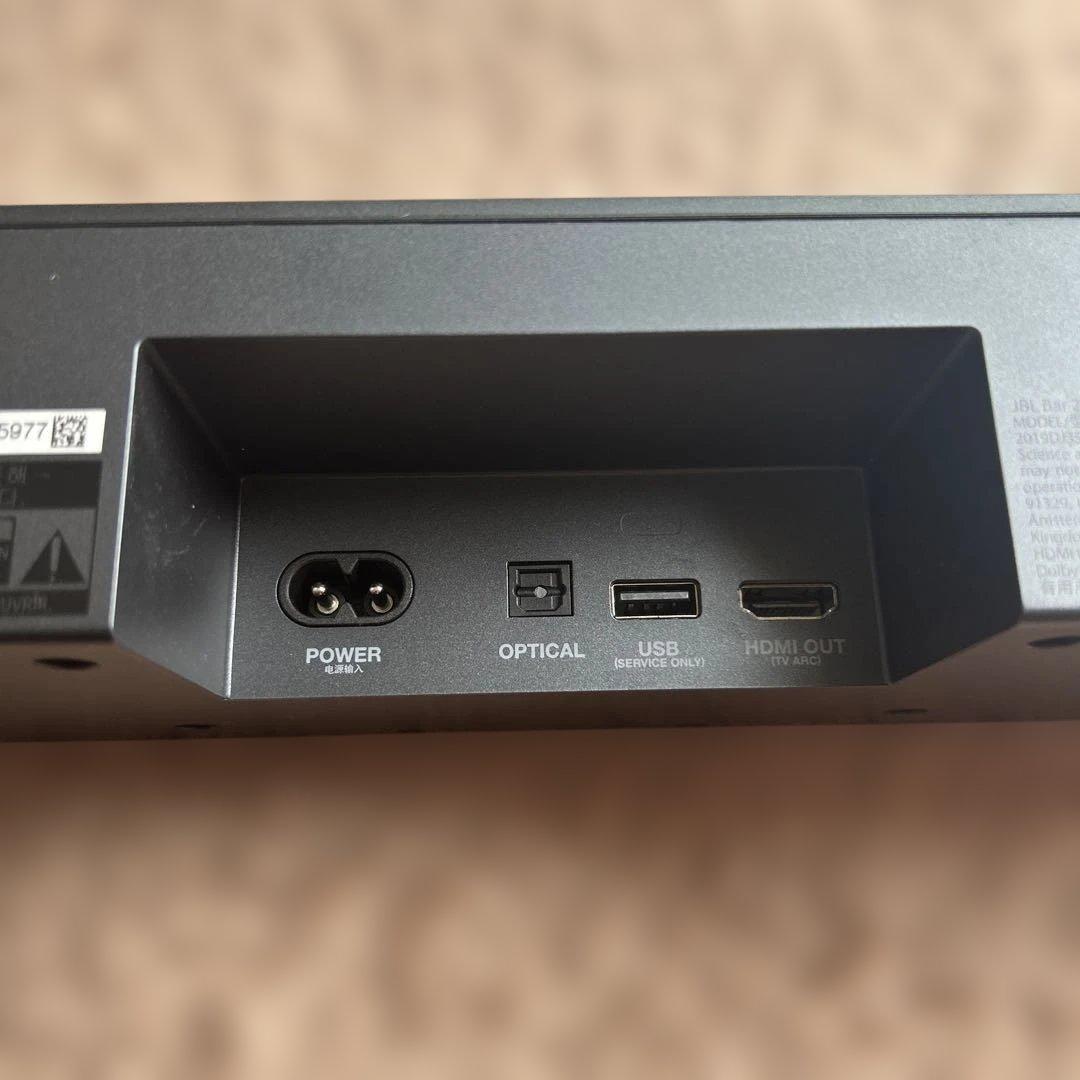 JBL BAR 2.0 ALL-IN-ONE サウンドバー リモコン・ケーブル付