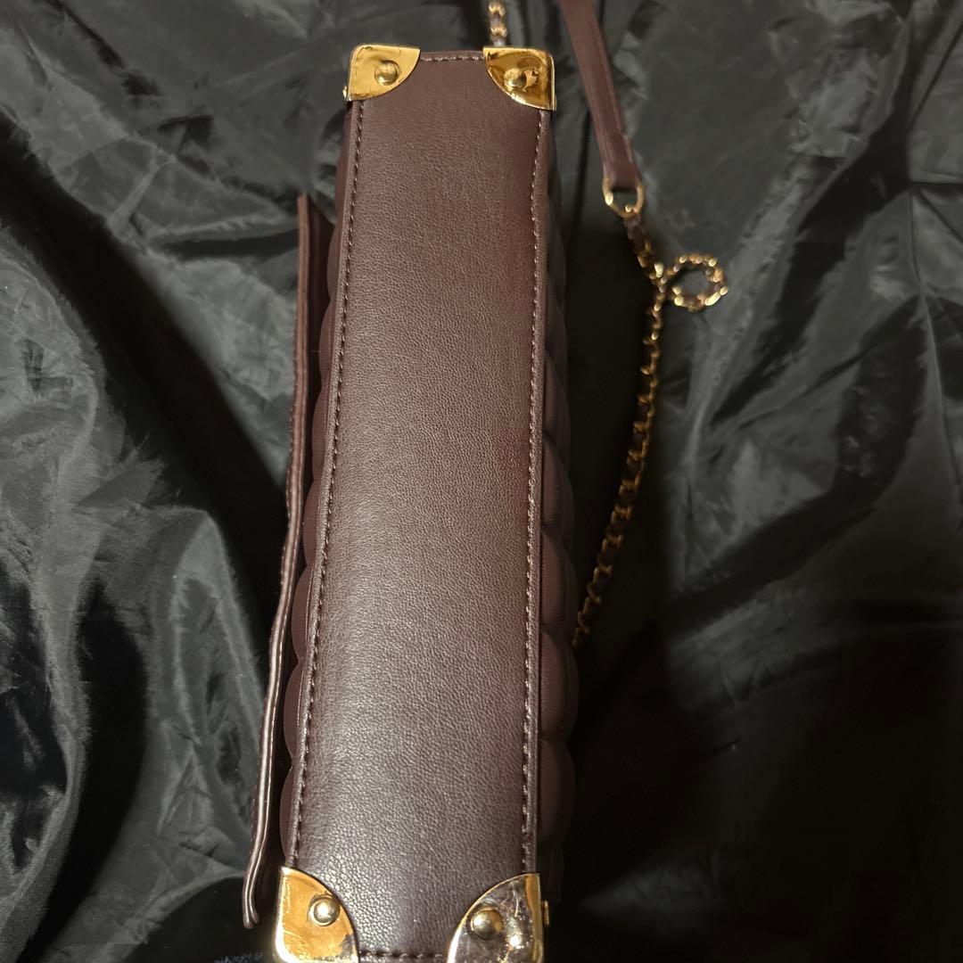 ダーリッチ チョコレートキルトバッグ ブラウン