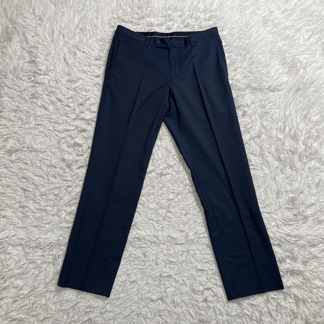 スーツカンパニー　セットアップ　スーツ　ベスト　3ピース　ネイビー　L