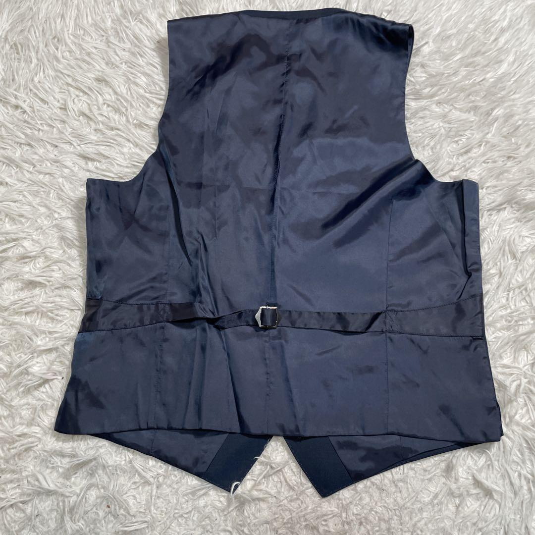 スーツカンパニー　セットアップ　スーツ　ベスト　3ピース　ネイビー　L