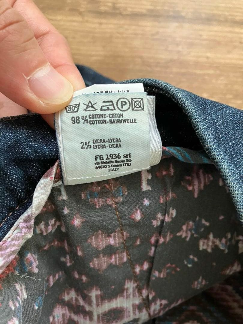 C+ CPLUS シープラス デニムスラックス 32 新品未使用 イタリア製