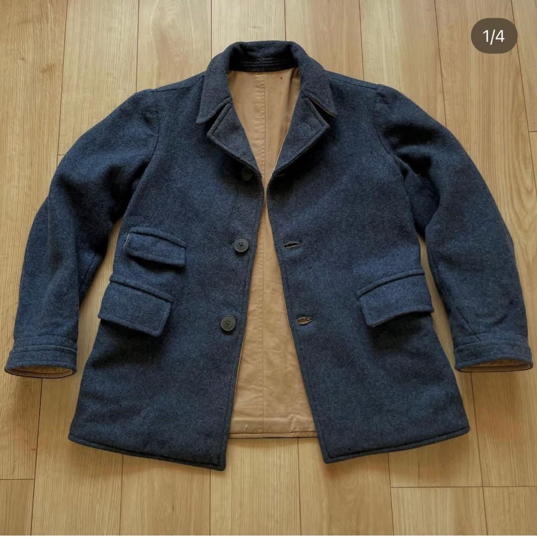 フレンチヴィンテージ ウールリバーシブルジャケット 30s フランス軍