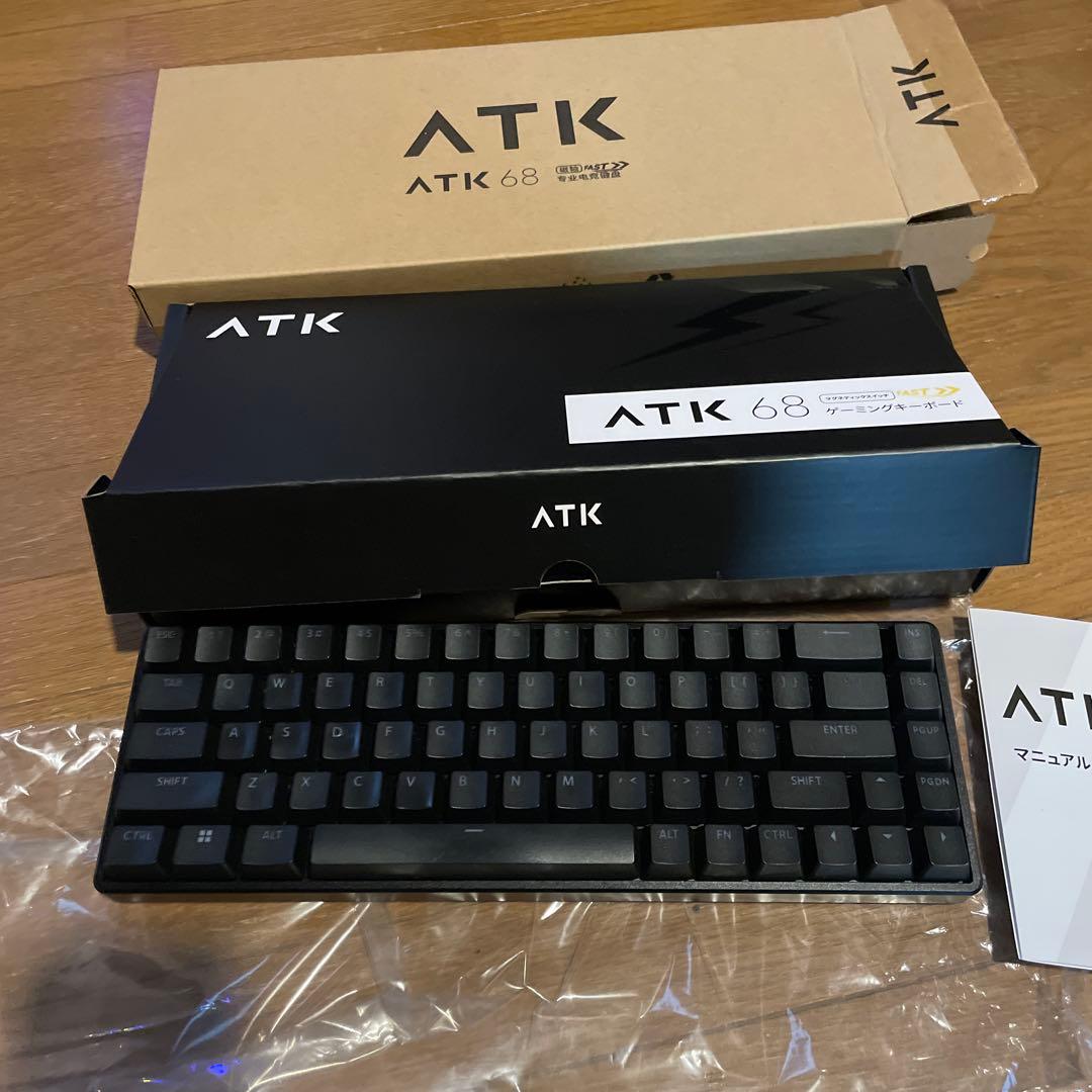 ATK 68 黒色 英語配列 キーボード 本体