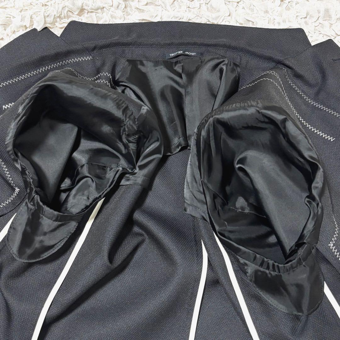 美品 マッキントッシュフィロソフィー テーラード トロッター 洗える 黒 38L