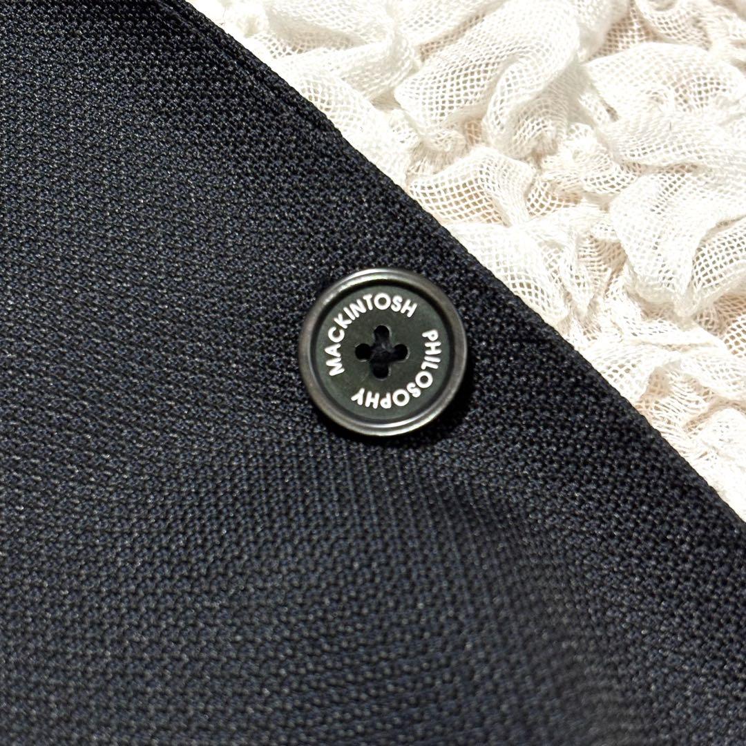美品 マッキントッシュフィロソフィー テーラード トロッター 洗える 黒 38L