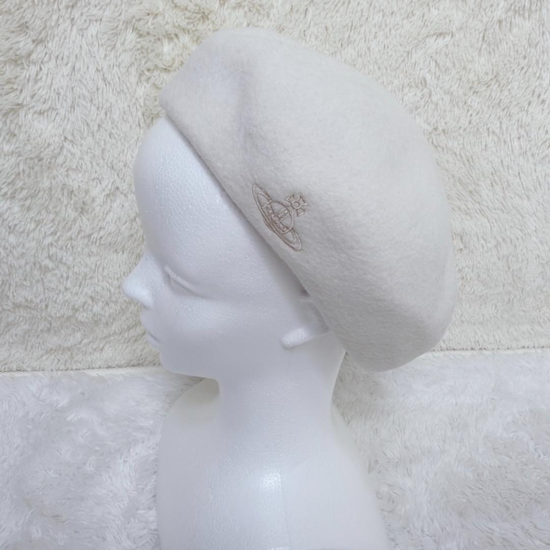 希少✨ Vivienne Westwood ベレー帽 ホワイト オーブ 日本製