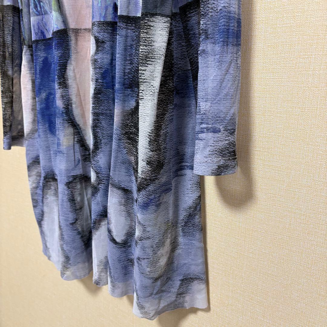 【極美品】ヒロココシノ　アートプリント　チュニック　ワンピース　長袖　M 316