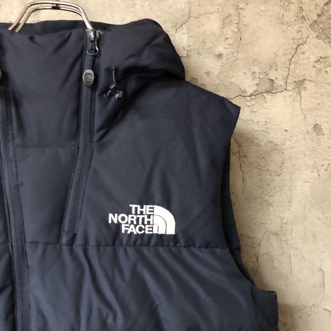 美品　ザノースフェイス　ダウンベスト　キルティングベスト　ネイビー　メンズL