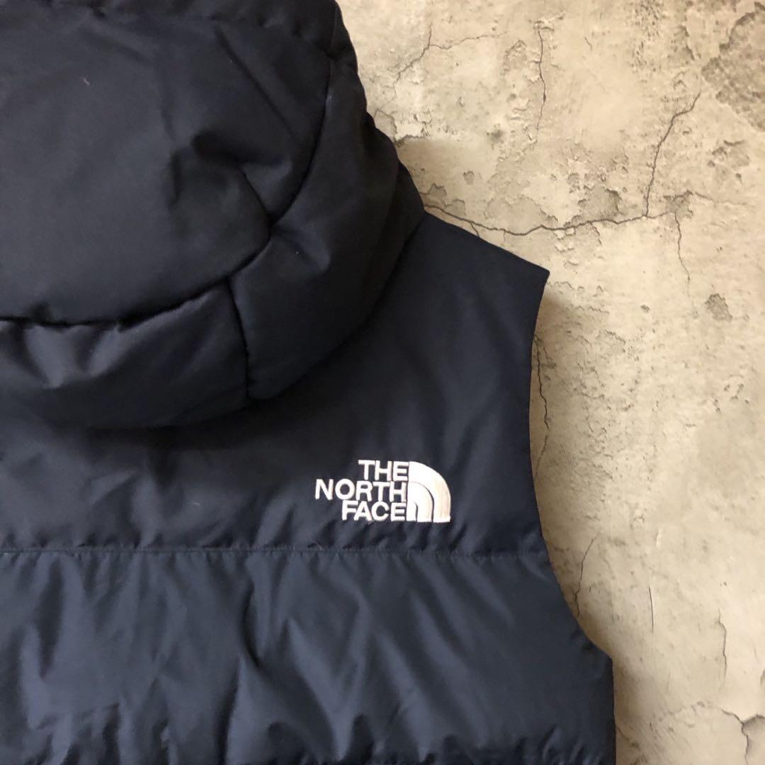 美品　ザノースフェイス　ダウンベスト　キルティングベスト　ネイビー　メンズL