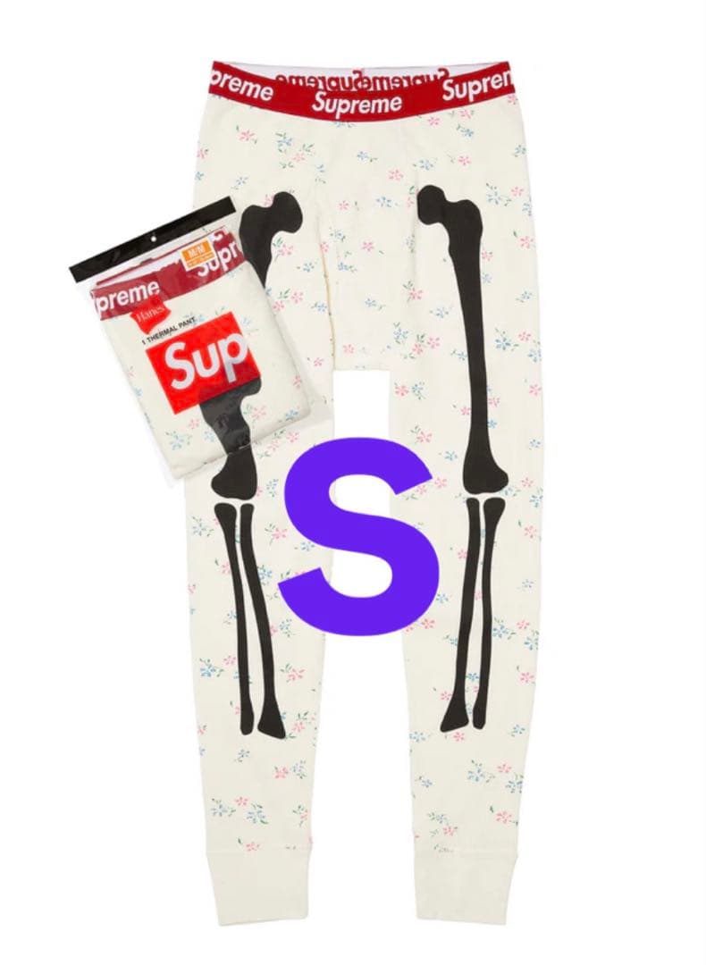 レッグウェア Supreme Hanes Bones Thermal Pant Floral