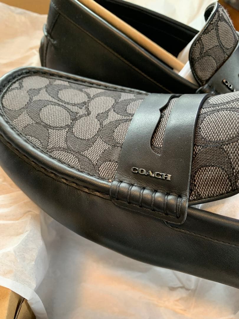 コーチ　リアム ドライバー・シグネチャー ジャカード　ブラック