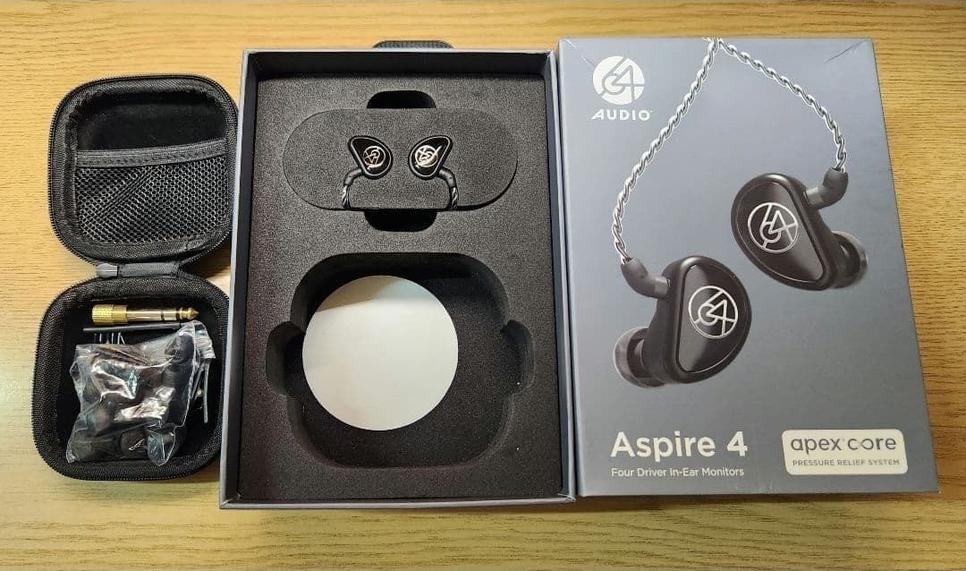 カ*ョ様 Aspire 4 有線イヤホン 付属品付き 64audio 【定価12