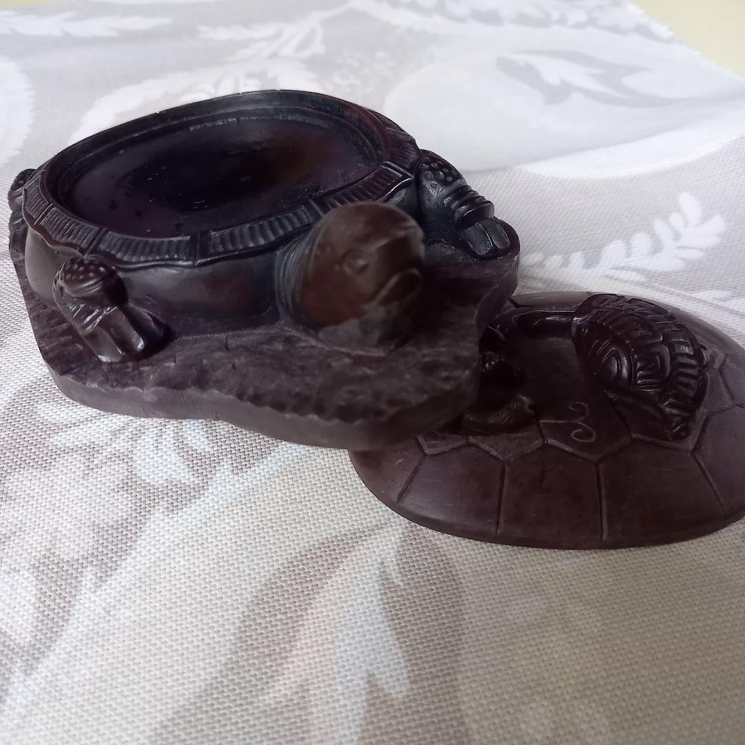 硯　亀蓋硯　骨董品　アンティーク　カメ