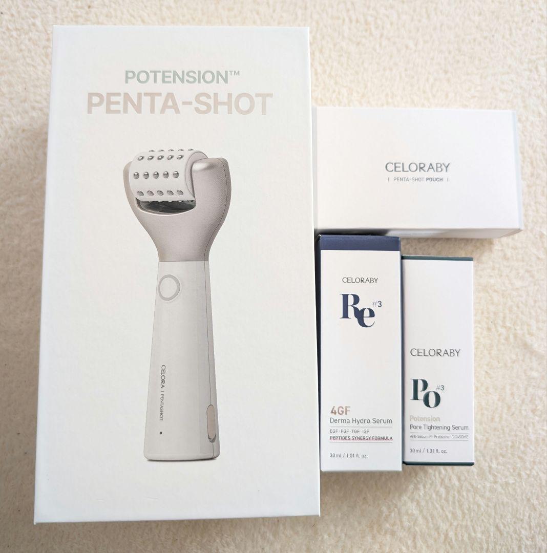 新品未開封☆セロラバイペンタショット4点セット☆美顔器 ポテンツァ