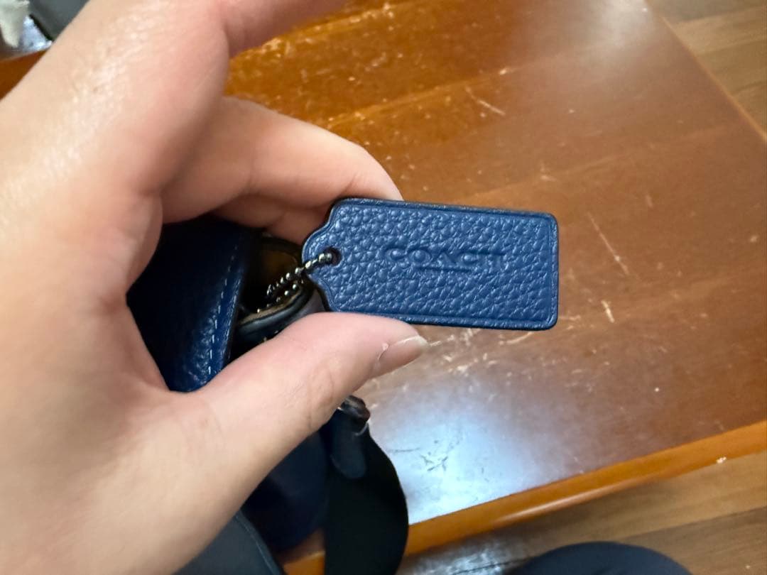 COACH ネイビー ショルダーバッグ