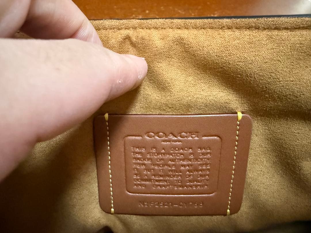 COACH ネイビー ショルダーバッグ