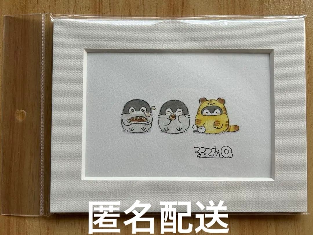 コウペンちゃんのおみせやさん 大阪　直筆サイン入りミニ複製原画 ノベルティ