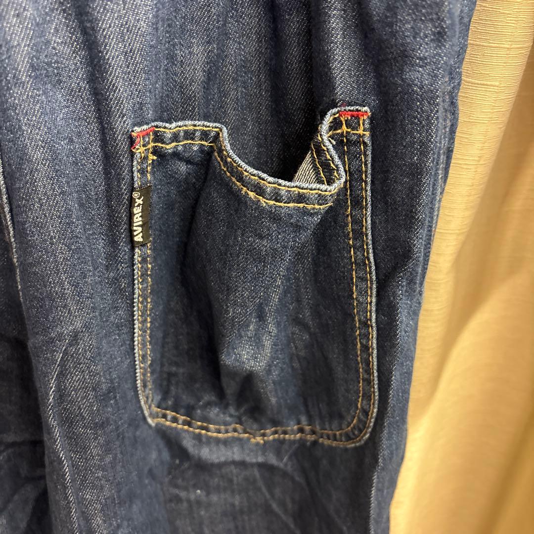 ⭐️AVIREX デニムオーバーオール　size M⭐️
