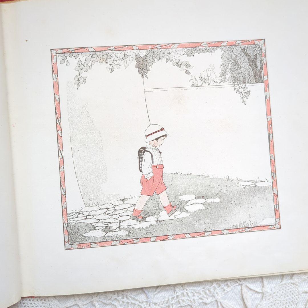 稀少1916アンティーク絵本 洋書古書 児童書 ヴィクトリアン ヴンテージ