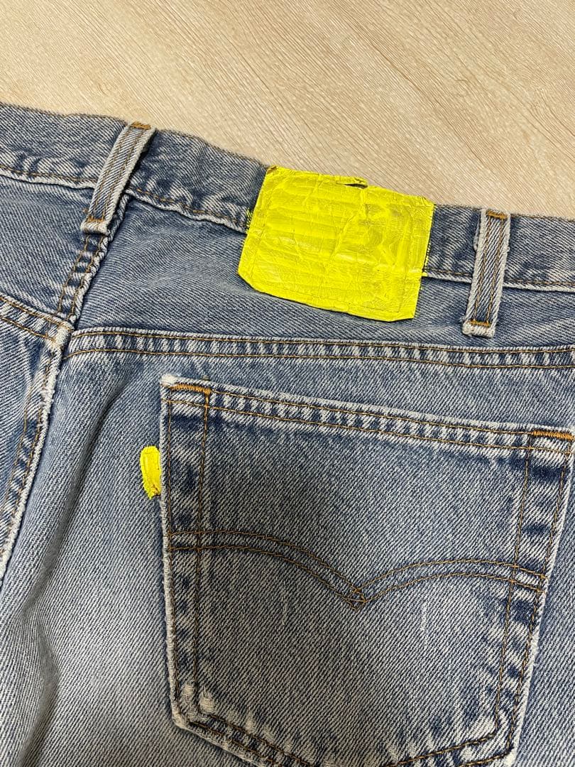 Levi's × SAPEur リメイク デニム ペイント USA製　W36