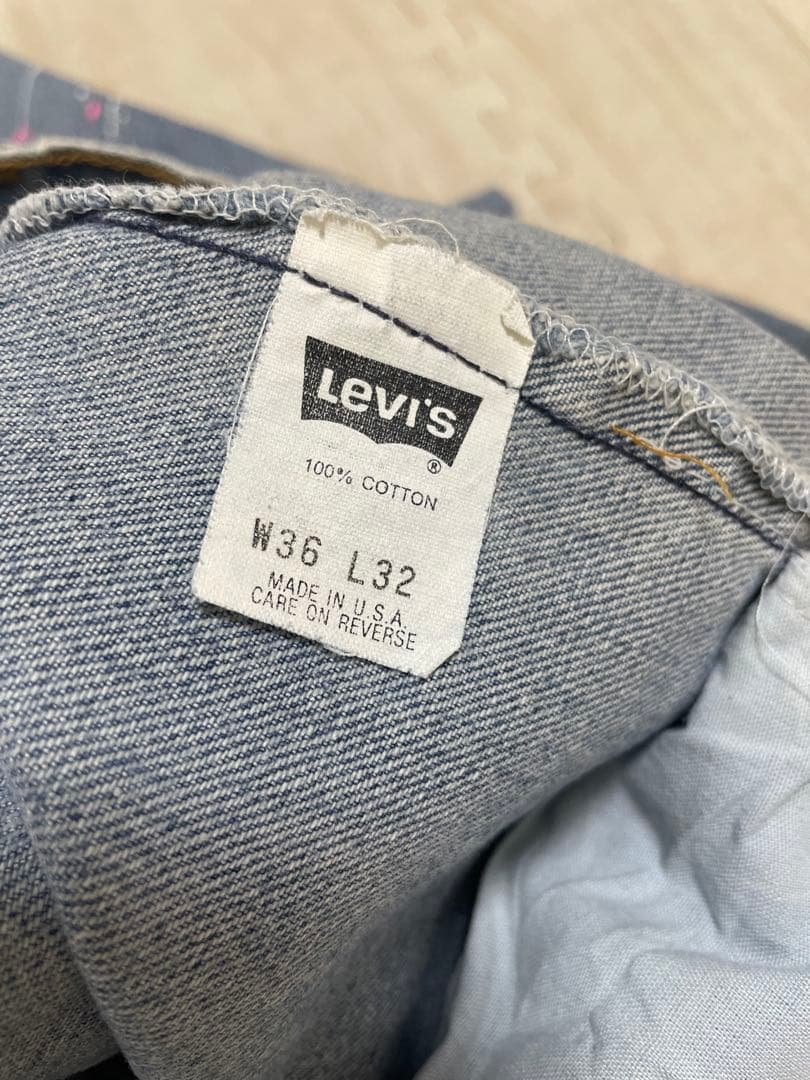 Levi's × SAPEur リメイク デニム ペイント USA製　W36