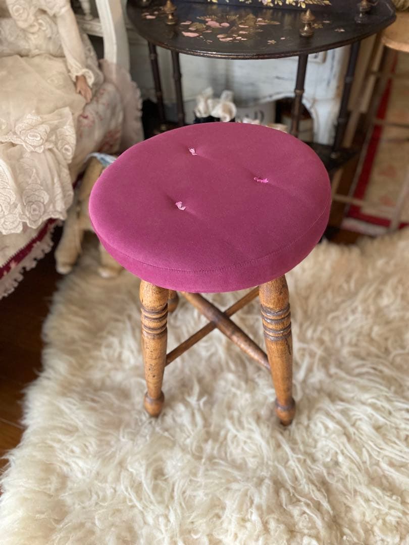 アンティークスツール　アンティーク樹木使用