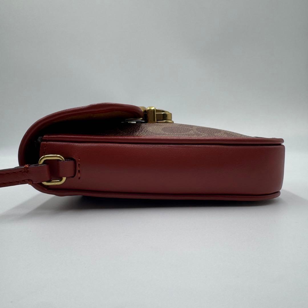 極美品✨ コーチ ショルダーバッグ トール ストゥディオ シグネチャー 茶色