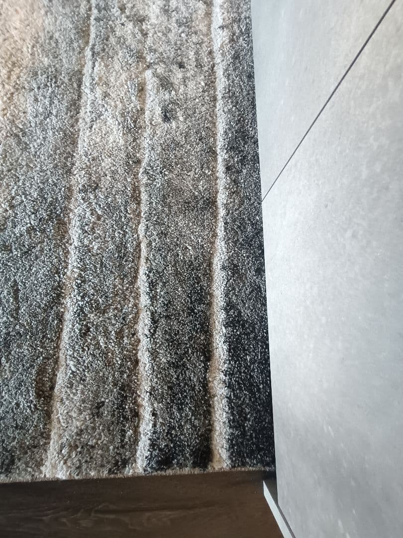 プレーベル　ラグ　アストラ　グレー　約250cm x 200cm