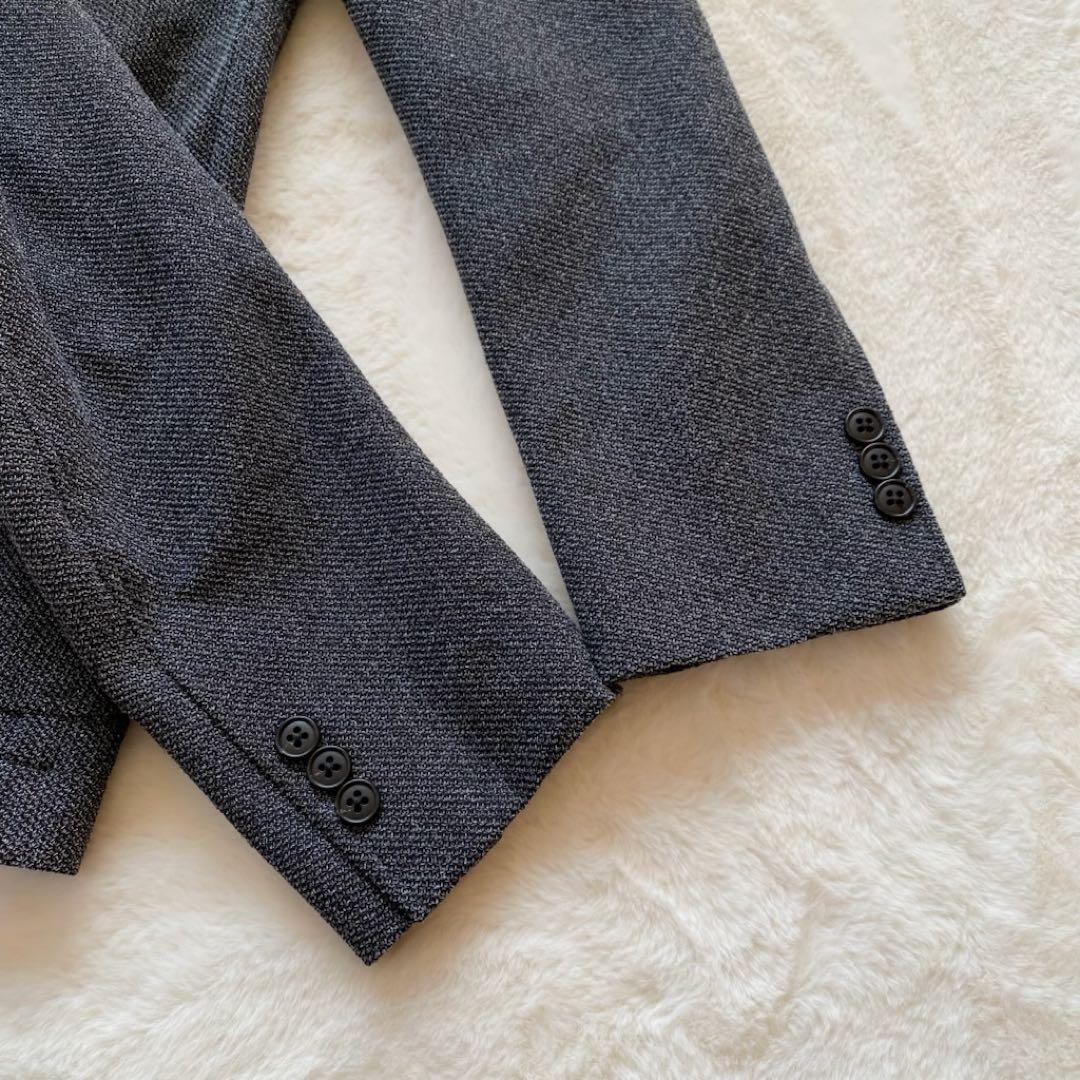 【極美品】グリーンレーベル　テーラードジャケット　リネン混　グレー　46 2B