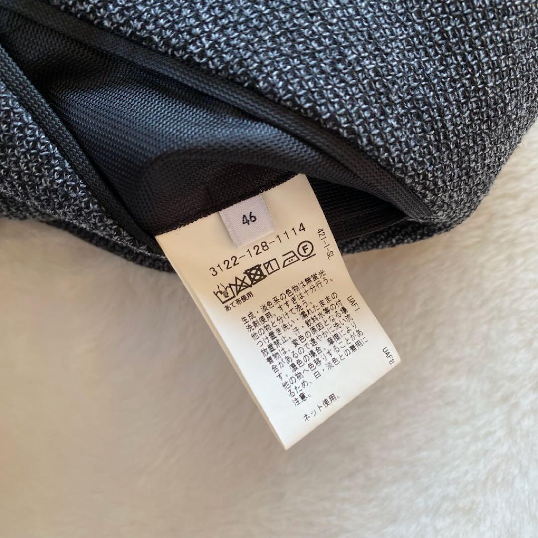 【極美品】グリーンレーベル　テーラードジャケット　リネン混　グレー　46 2B