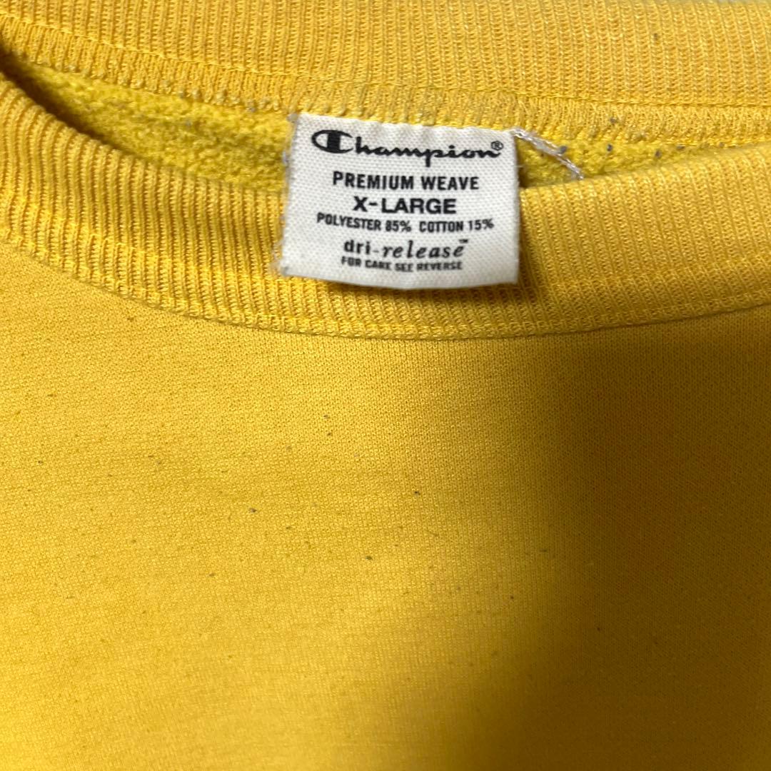 【美品】00s Championプレミアムウィーブ　リバースウィーブ　イエロー