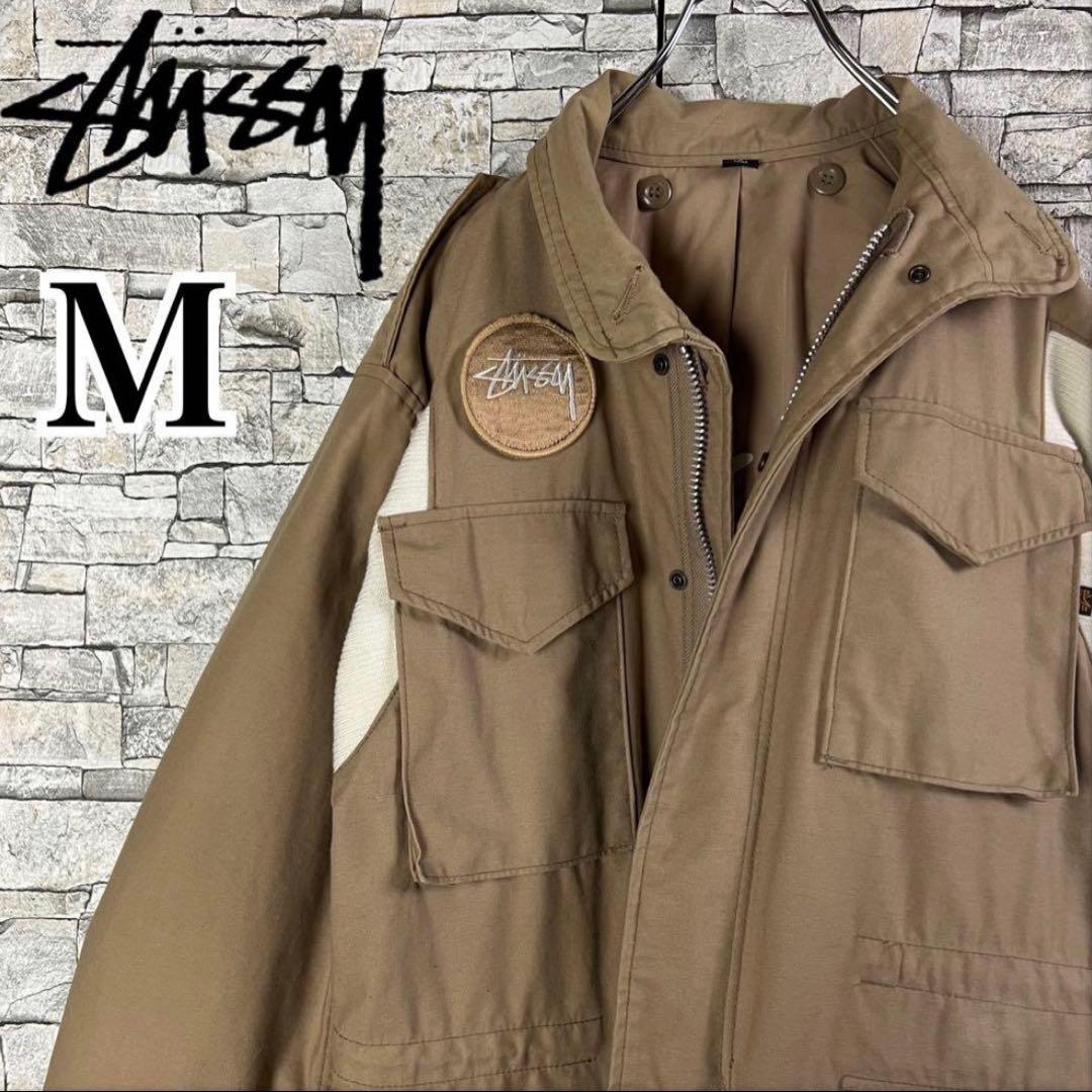 【超希少25周年記念M-65,】STUSSY ALPHA コラボ ジャケット