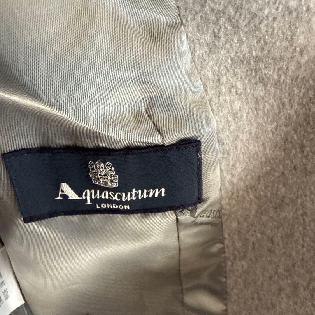 極美品★Aquascutum カシミア100%ジャケット8号