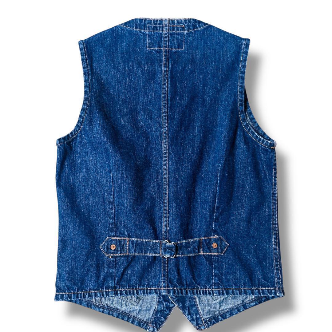 極稀少 シュガーケーン　デニム　ベスト　ジレ　レイルウェイズ 38