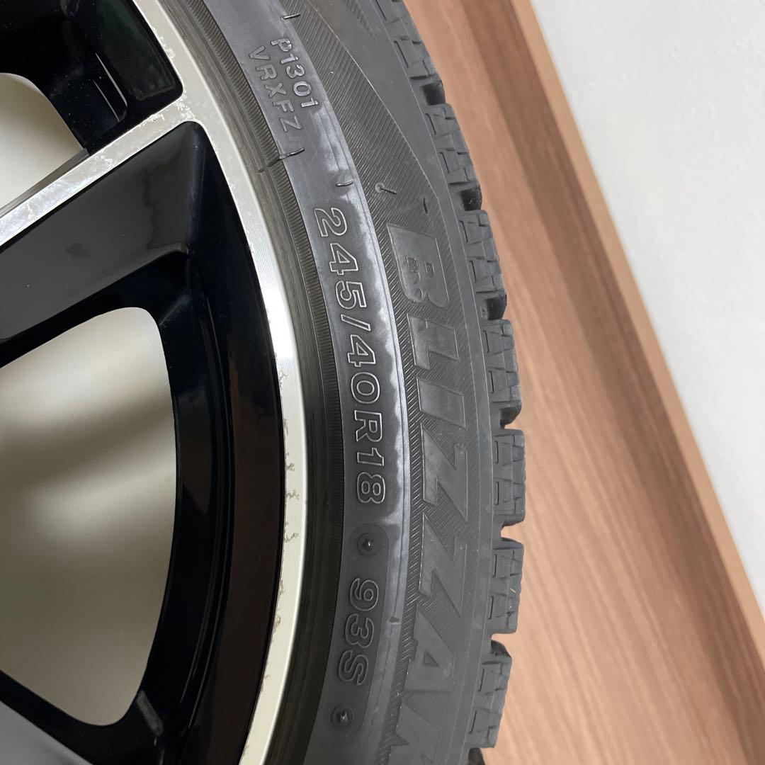 アウディTT 8S A-1196スタッドレスタイヤで一本バルブが切れ　4本セット