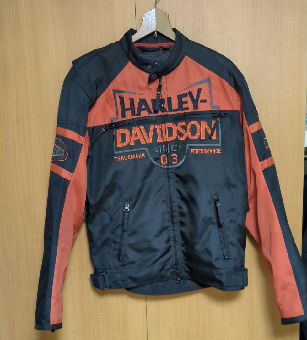 HARLEY-DAVIDSON ジャケット ブラック/オレンジ