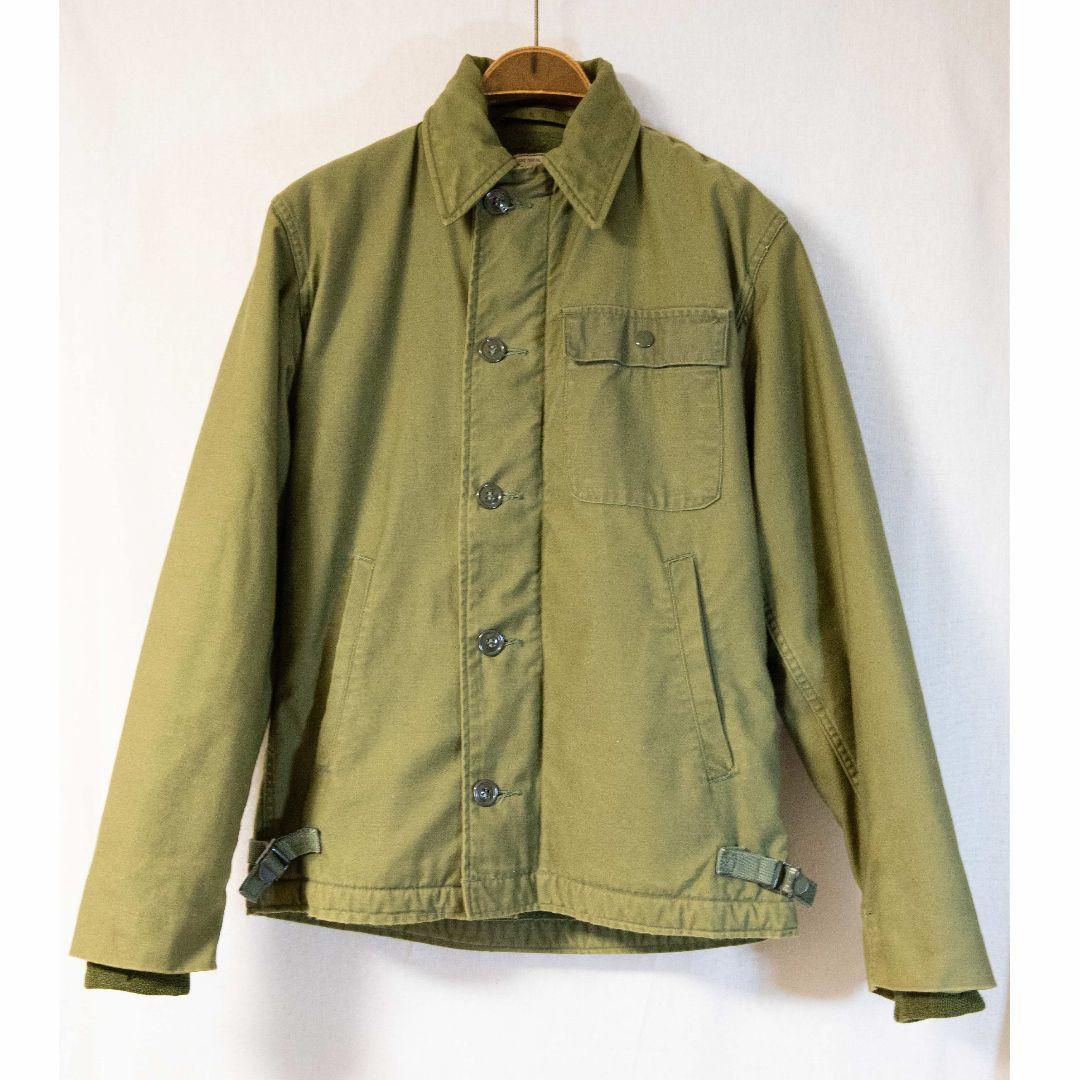 70s US NAVY A-2 デッキジャケット TALONジップ