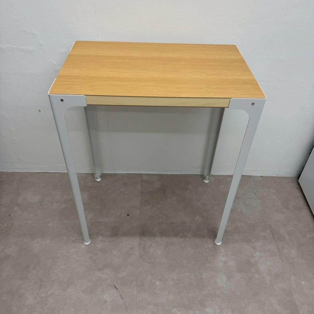 無印良品 MUJI スチール脚木製デスク オーク突板 中古品 nk01