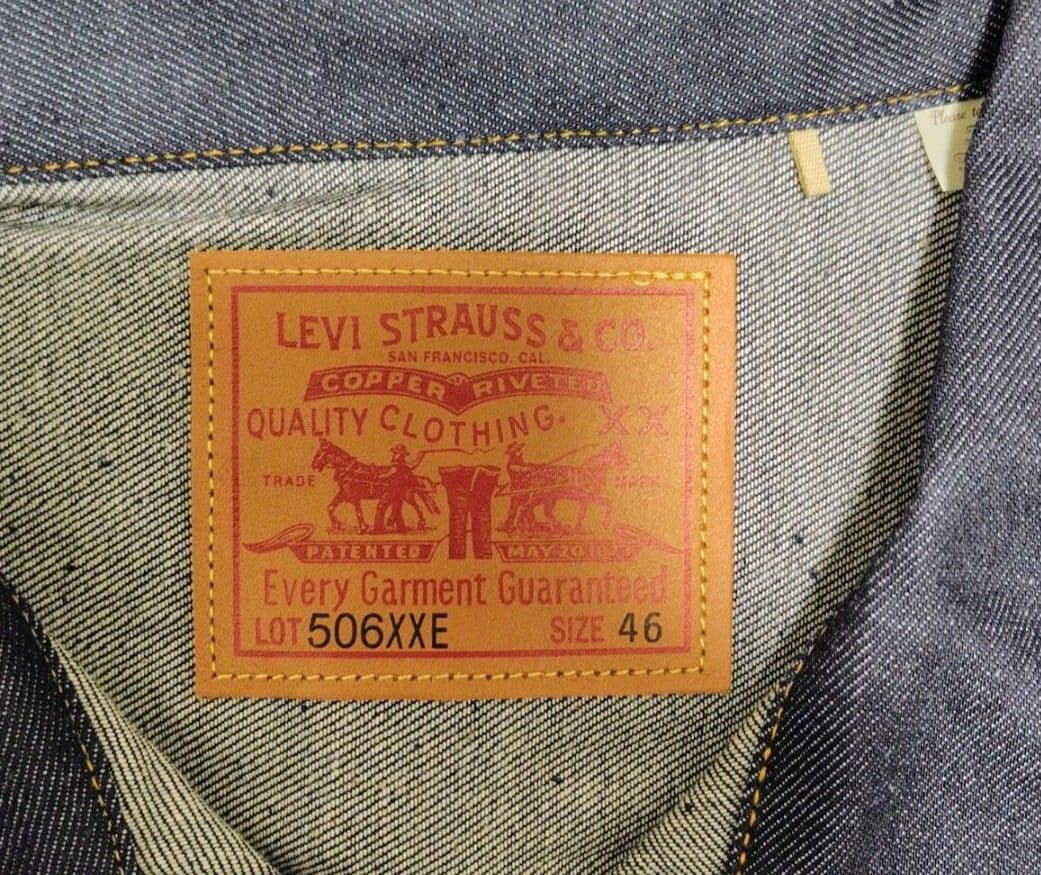 新品 リジッド 46 Tバック 506XXE 1936 1st LVC Gジャン