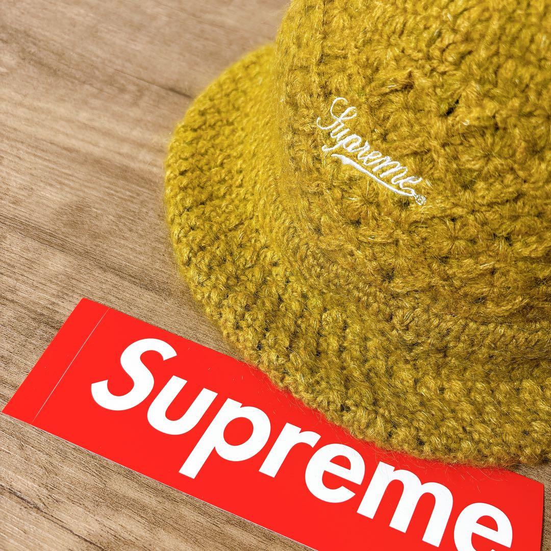 正規品　Supreme バケットハット　帽子 モヘア　ウール　ブラウン