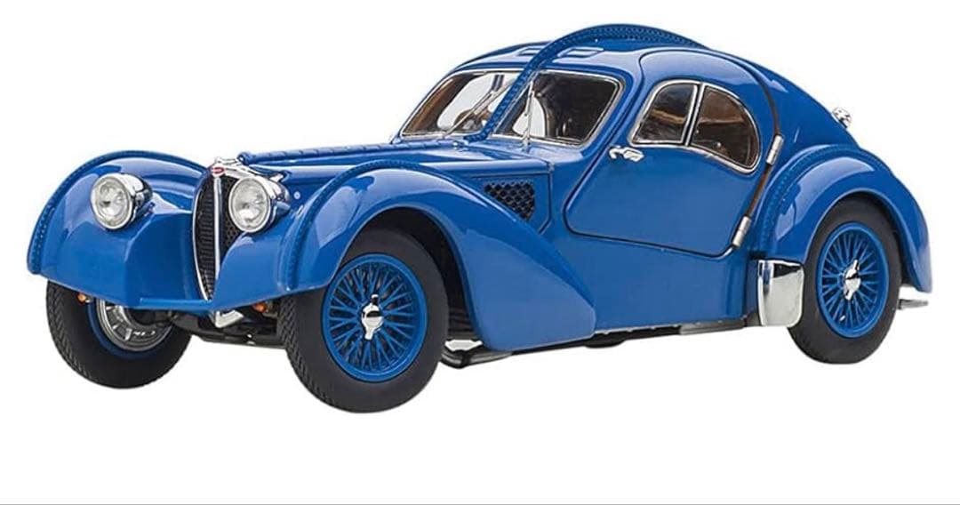オートアート 1/43 ブガッティ 1938 ブルー/ワイヤースポークホイール