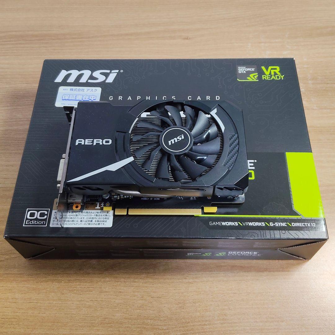 グラフィックボード・グラボ・ビデオカード MSI Geforce GTX 1060 AERO ITX 6G OC