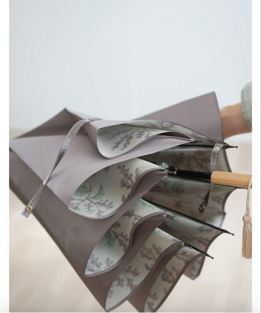 専用　ほぼ未使用　小宮商店　Bouquet 甲州織　晴雨兼用　 折畳長傘両方可