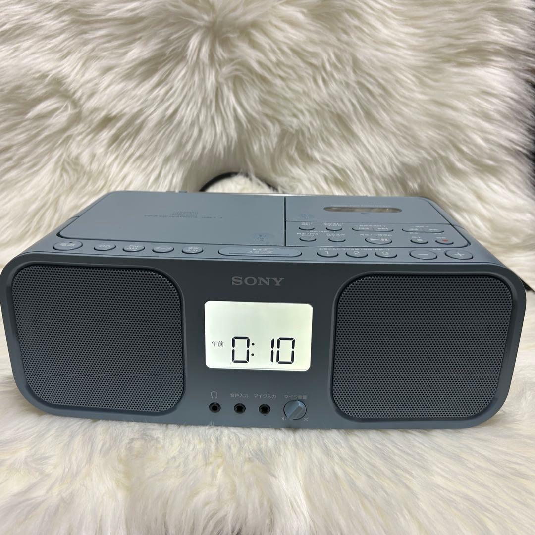 SONY CFD-S401 CDラジオカセットレコーダー　ブルーグレー