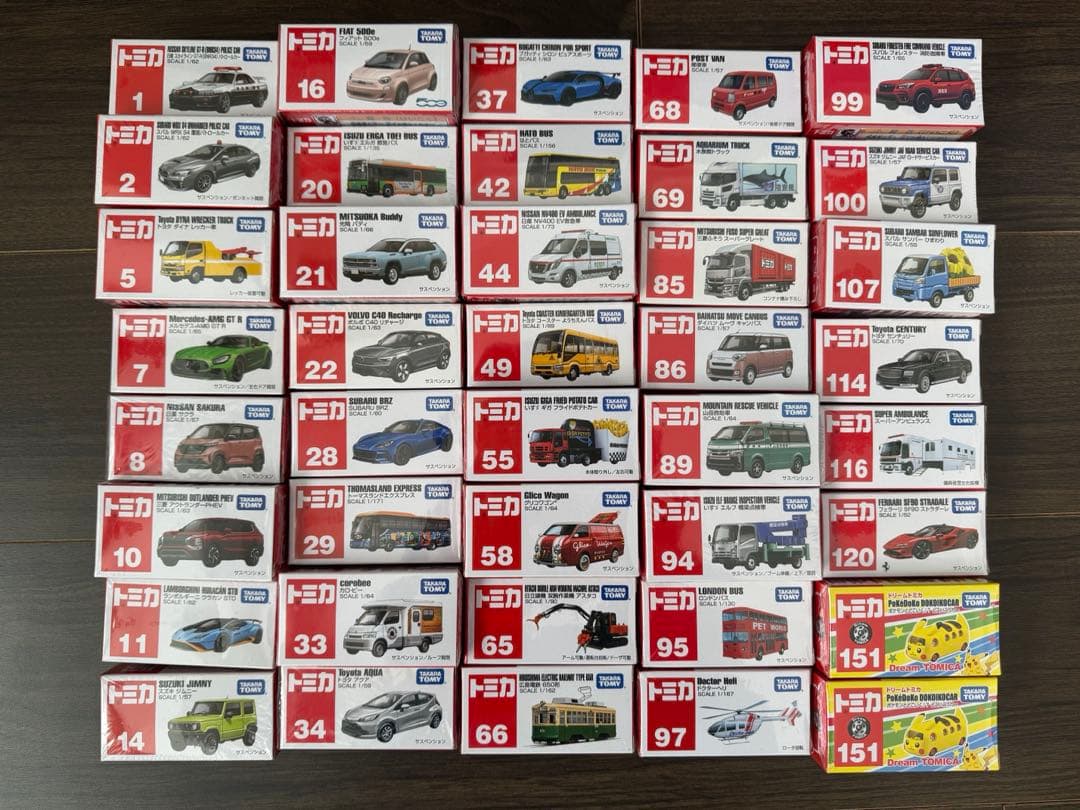 これで最終値引き★新品未使用トミカ　まとめ売り　40台★