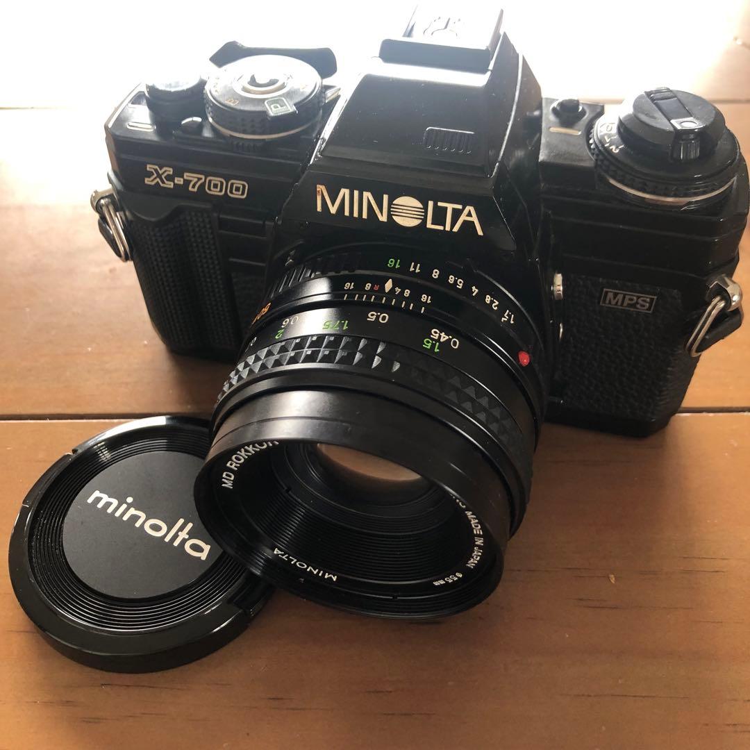 MINOLTA X-700 フィルムカメラ MD ROKKOR 50mm レンズ