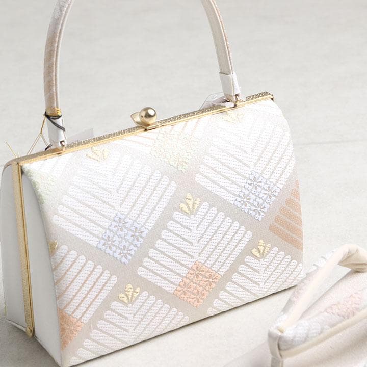 【新品】沙織謹製 草履バッグセット 草履23cm 古典柄 帯地 　03018