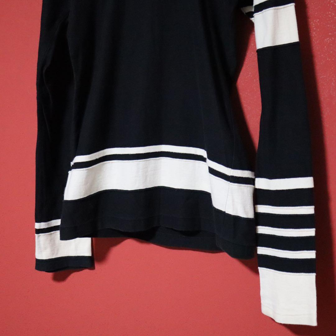 Yohji Yamamoto 短丈 ロング袖 アシンメトリーデザイン ロンT