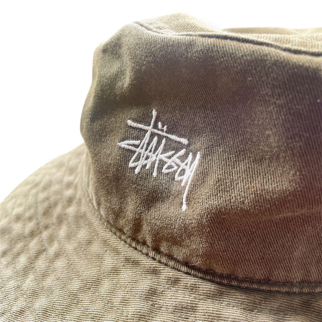 90s オールド ステューシー stussy 希少カラー カーキ バケットハット